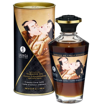 SHUNGA - HUILE DE MASSAGE EFFET CHAUFFANT SAVEUR CAFÉ 100 ML