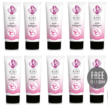 KIKÍ TRAVEL - GUM SMEERMIDDEL MET KAUWGOMSMAAK 50ML 10 + 1 GRATIS