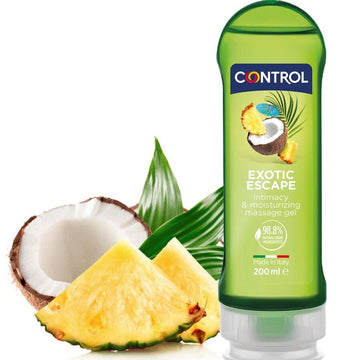 CONTRÔLE - GEL DE MASSAGE & PLAISIR EXOTIQUE 2 EN 1 200 ML