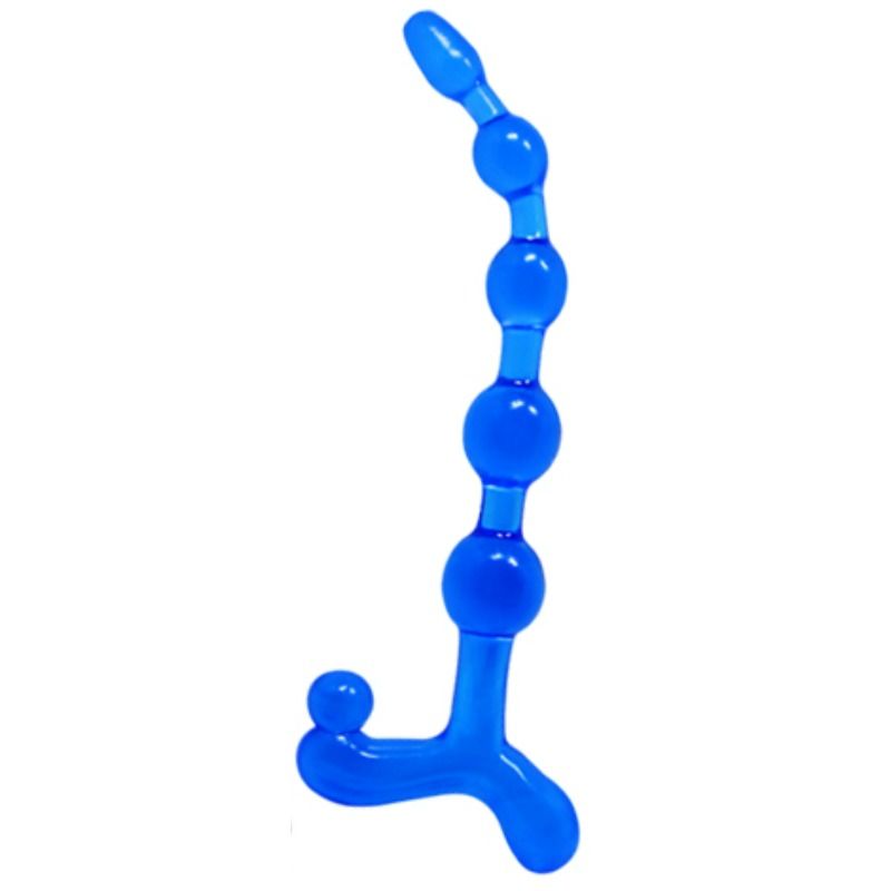 BAILE - BOULES ANALES BLEUES TORDUES BENDY