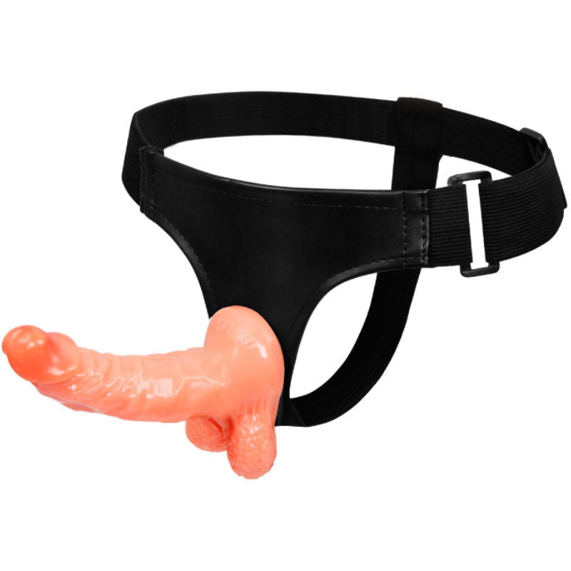 BAILE - HARNAS MET REALISTISCHE PENIS EN ULTRA-PASSIEVOLLE VERSTELBARE SLIP 15,5 CM