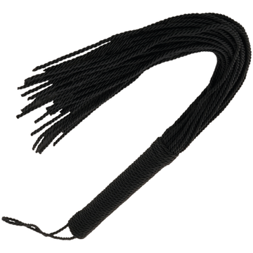 OBSCURITÉ - FOUET NOIR EN CUIR 50CM