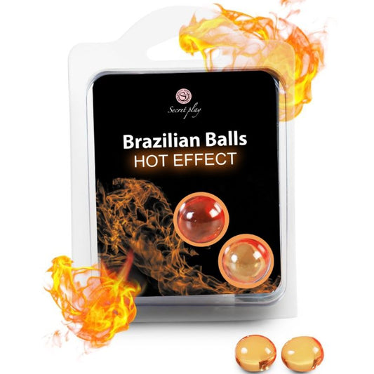 SECRETPLAY - BRAZILIAANSE BALLEN MET VERWARMEND EFFECT (2 STUKS)