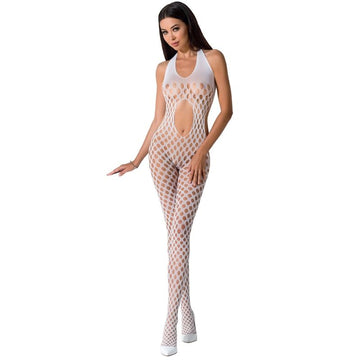 PASSION - WOMAN BS065 WITTE BODYSTOCKING ONE SIZE