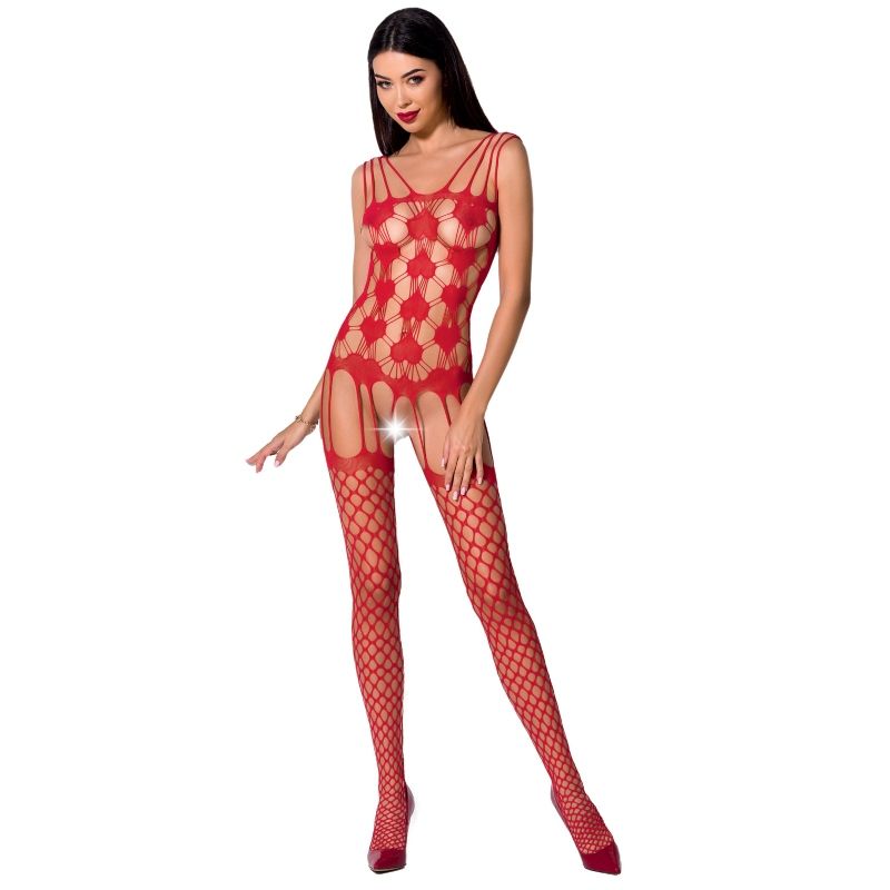 PASSION - WOMAN BS067 RODE BODYSTOCKING ONE SIZE