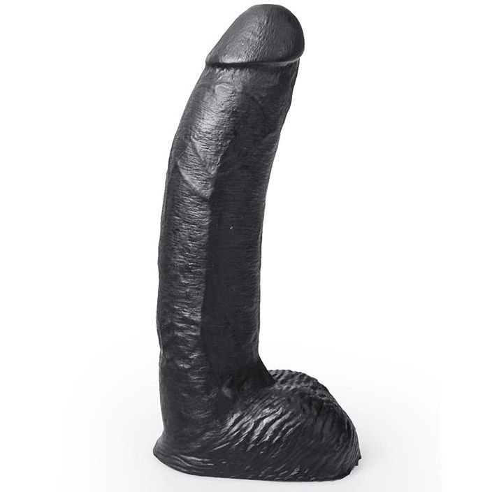 HUNG SYSTEM - REALISTISCHE DILDO ZWART, GEORGE 22 CM