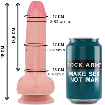 ROCKARMY - PREMIUM MUSTANG VAN VLOEIBARE SILICONEN, REALISTISCH, 18 CM -O- 4,14 CM