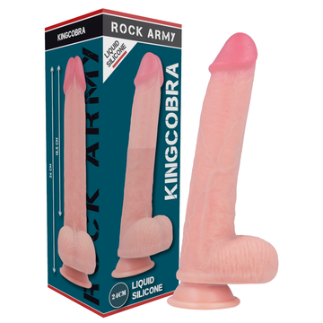 ROCKARMY - SILICONE LIQUIDE PREMIUM KINGCOBRA RÉALISTE 24 CM -Ø- 4.77 CM