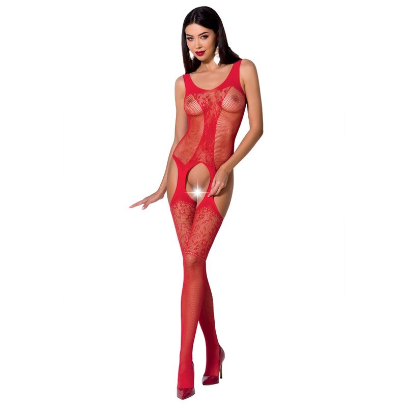 PASSION - WOMAN BS072 BODYSTOCKING ONE SIZE ROOD