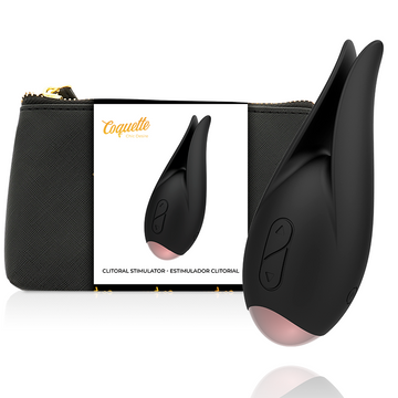 COQUETTE CHIC DESIRE - CLITORIAL STIMULATOR ZWART / GOUDEN BLOEM
