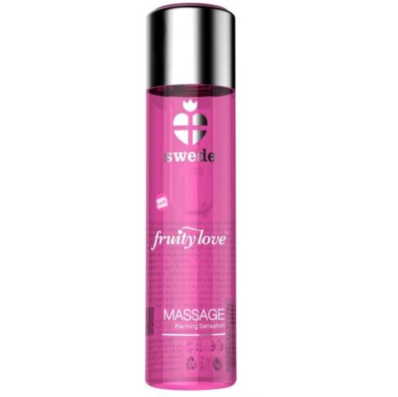 SWEDE - HUILE DE MASSAGE EFFET CHAUFFANT FRUITY LOVE PAMPLEMOUSSE ROSE ET MANGUE 60 ML