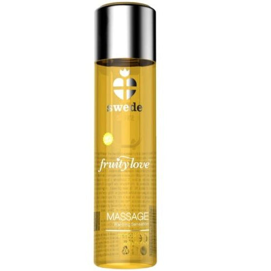SWEDE - FRUITY LOVE VERWARMENDE MASSAGEOLIE TROPISCHE FRUITIGE GEUR MET HONING 60 ML
