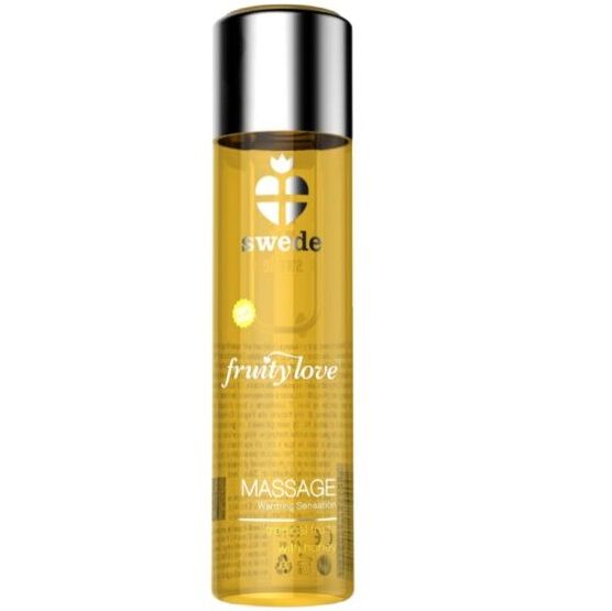 SWEDE - HUILE DE MASSAGE EFFET CHAUFFANT LOVE FRUITÉ FRUITS TROPICAUX AU MIEL 60 ML