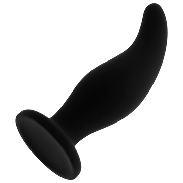 OHMAMA - PLUG ANAL EN SILICONE COURBÉ STIMULATEUR P-POINT 12 CM