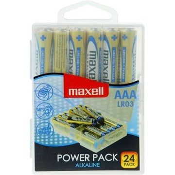 MAXELL - PILE ALCALINE AAA LR03 LOT DE 24 PILES
